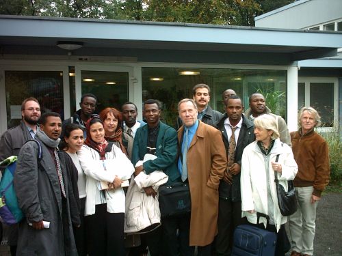 The African group with the team of officials from INWENT